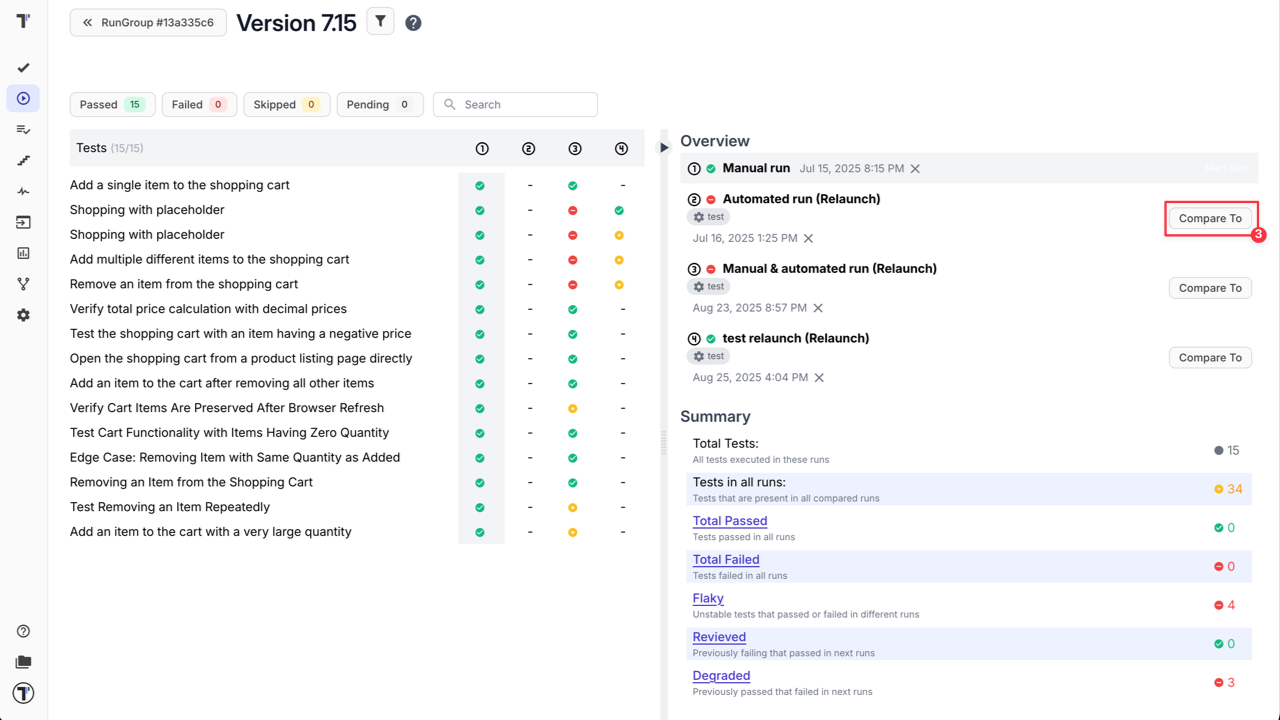 Testomat.io - Combined Report