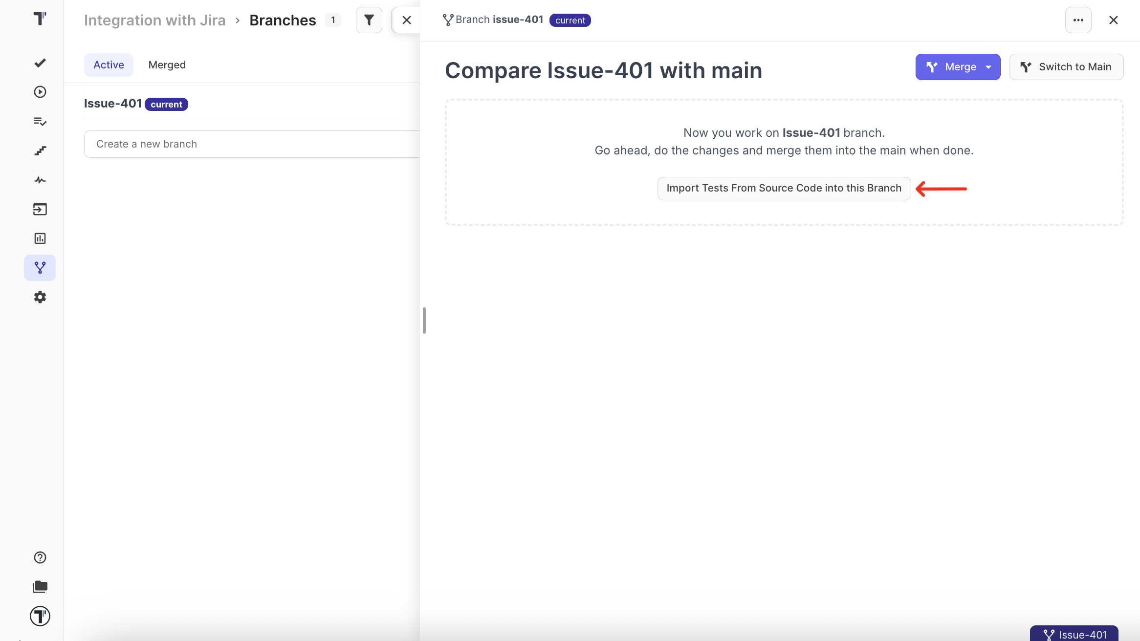import automated tests